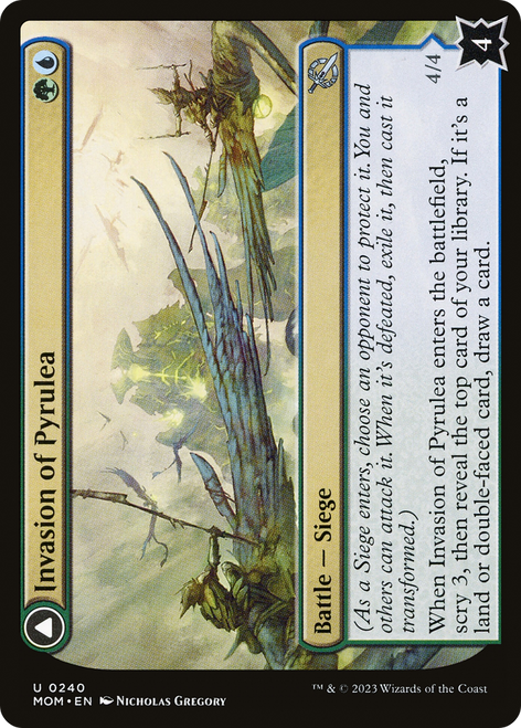 Invasion of Pyrulea // Gargantuan Slabhorn (MOM-240) - March of the Machine Foil