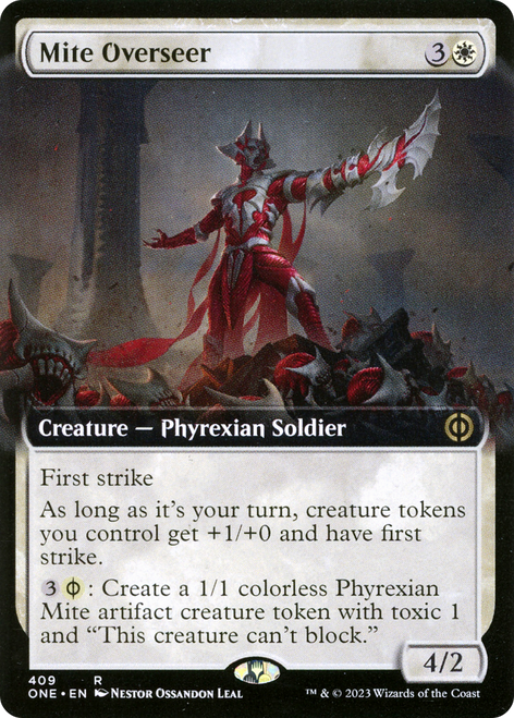 Mite Overseer (ONE-409) - Phyrexia: All Will Be One: (Extended Art)