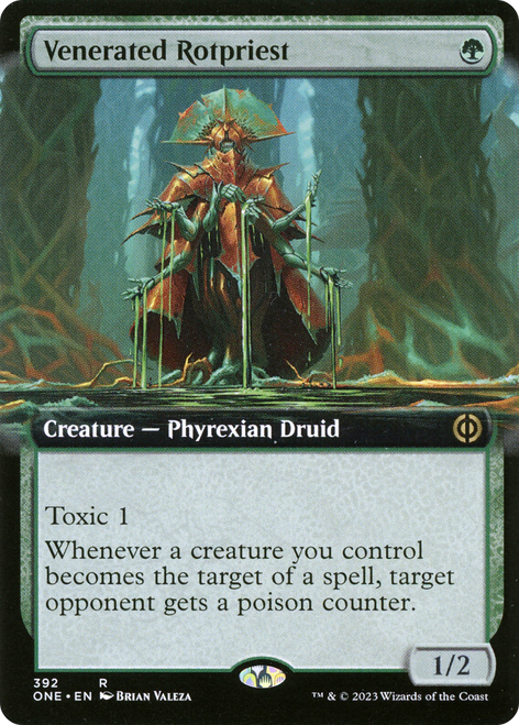 Venerated Rotpriest (ONE-392) - Phyrexia: All Will Be One: (Extended Art)