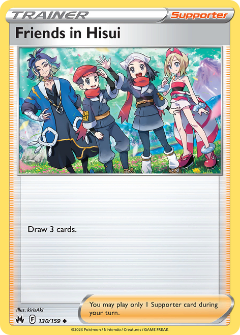 Friends in Hisui 130/159 - Crown Zenith Reverse Holofoil