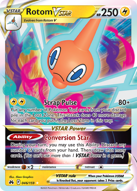 Rotom VSTAR 46/159 - Crown Zenith Holofoil