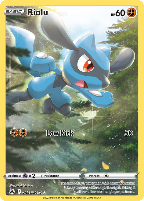 Riolu GG26/70 - Crown Zenith Galarian Gallery Holofoil