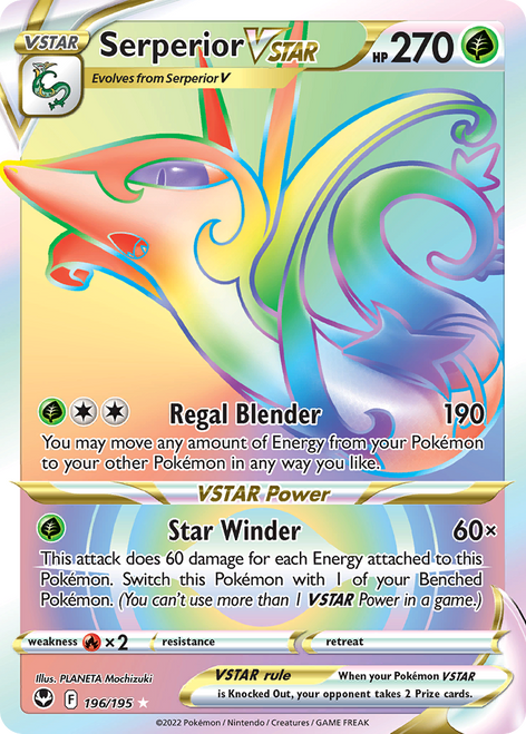Serperior VSTAR 196/195 - Silver Tempest Holofoil