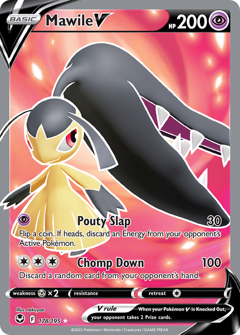 Mawile V 178/195 - Silver Tempest Holofoil