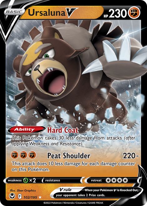 Ursaluna V 102/195 - Silver Tempest Holofoil