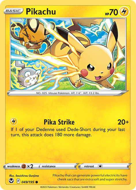Pikachu 49/195 - Silver Tempest