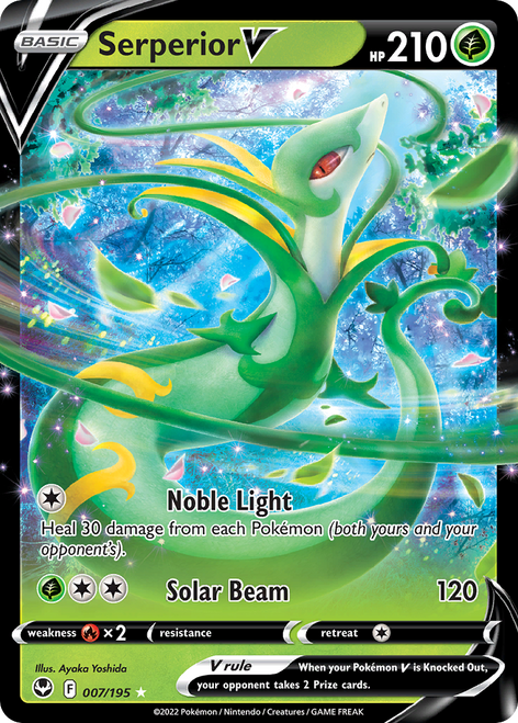 Serperior V 7/195 - Silver Tempest Holofoil