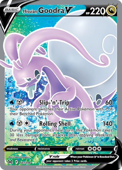 Hisuian Goodra V 187/196 - Lost Origin Holofoil