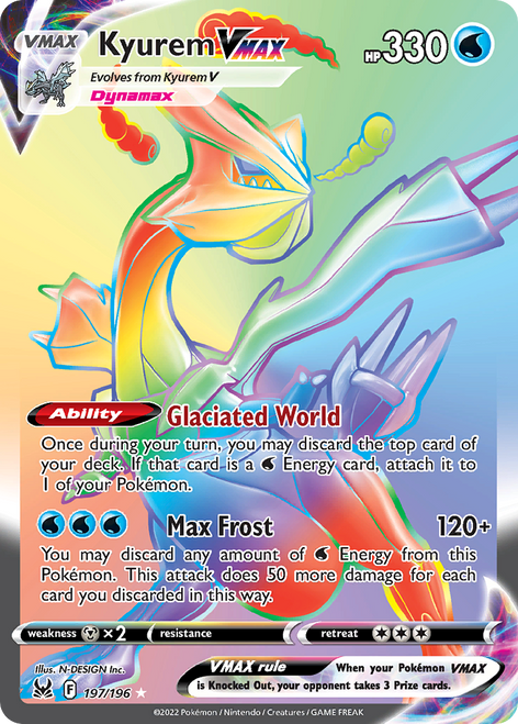 Kyurem VMAX 197/196 - Lost Origin Holofoil