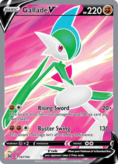 Gallade V 181/196 - Lost Origin Holofoil