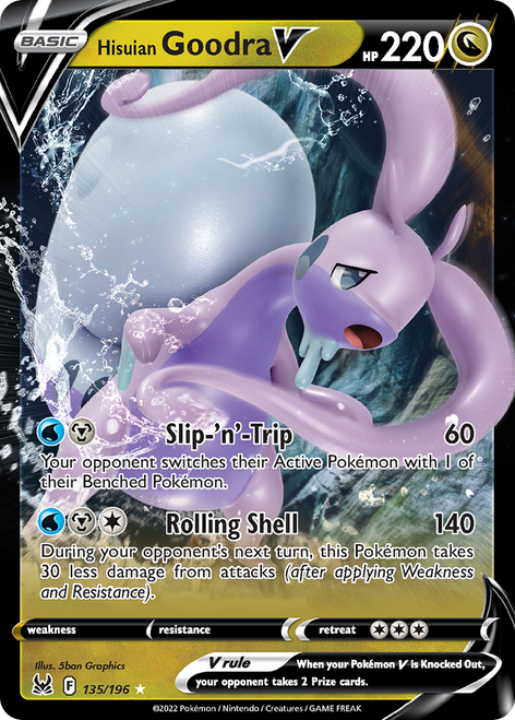 Hisuian Goodra V 135/196 - Lost Origin Holofoil