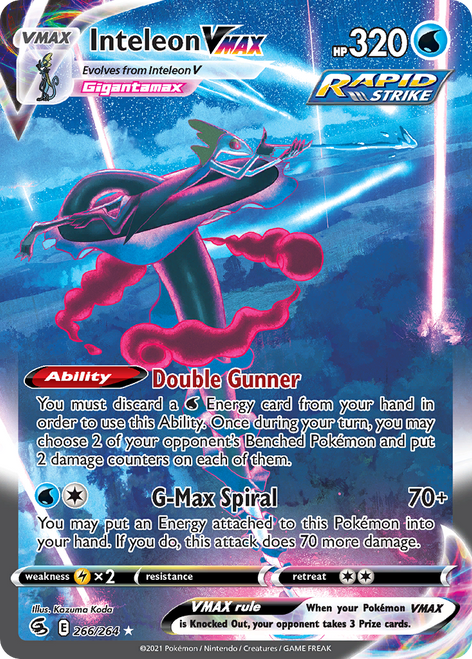 Inteleon VMAX 266/264 - Fusion Strike Holofoil