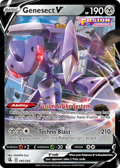 Genesect V 185/264 - Fusion Strike Holofoil
