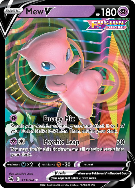 Mew V 113/264 - Fusion Strike Holofoil