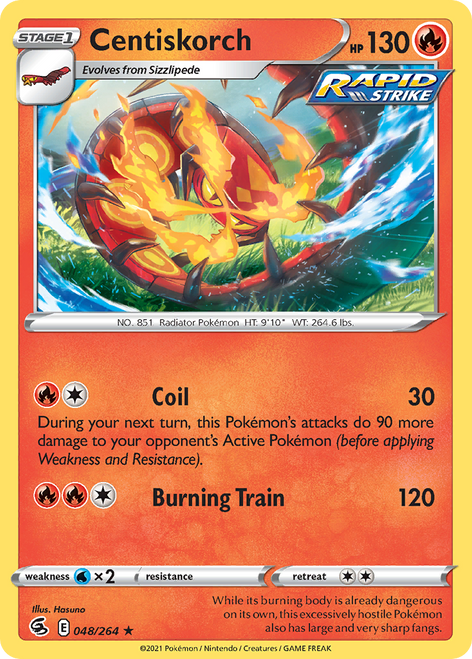 Centiskorch 48/264 - Fusion Strike Reverse Holofoil