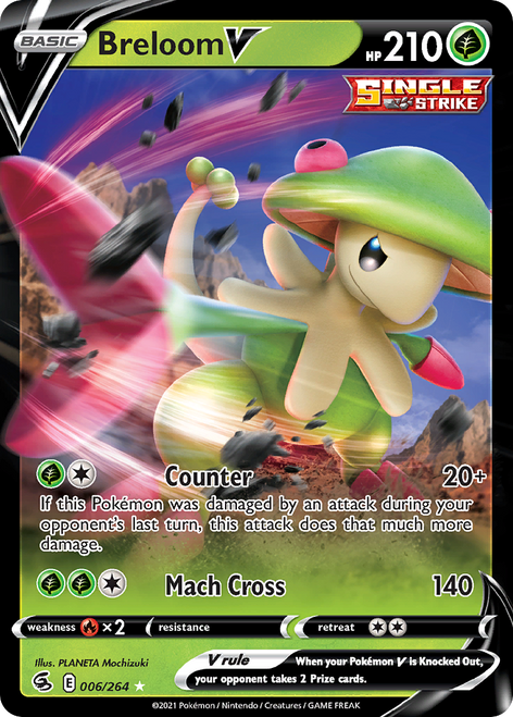 Breloom V 6/264 - Fusion Strike Holofoil