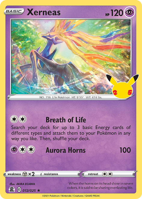 Xerneas 12/25 - Celebrations Holofoil