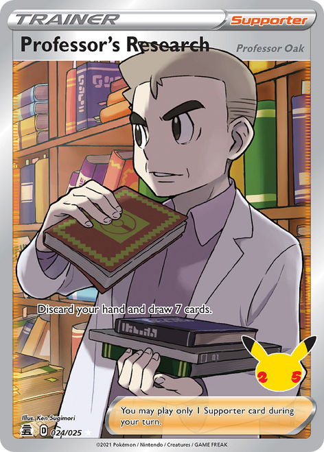 Professor's Research (Professor Oak) 24/25 - Celebrations Holofoil
