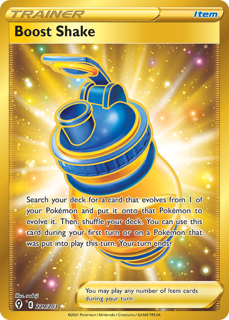Boost Shake 229/203 - Evolving Skies Holofoil