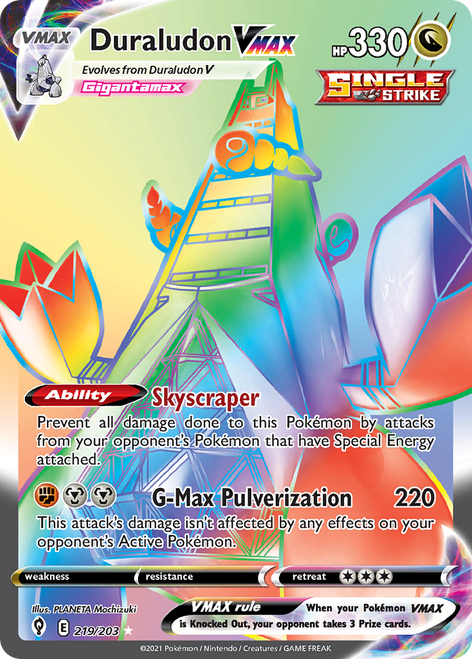 Duraludon VMAX 219/203 - Evolving Skies Holofoil