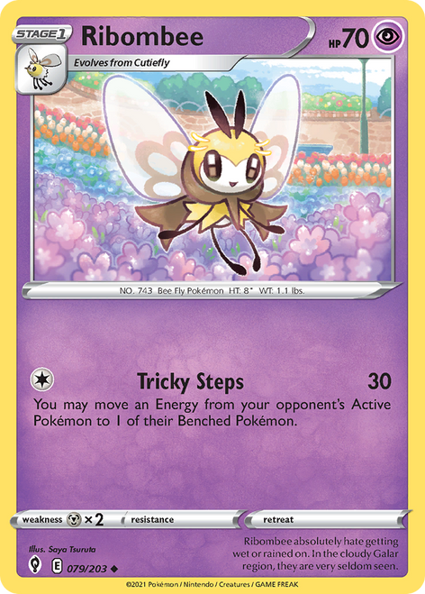 Ribombee 79/203 - Evolving Skies Reverse Holofoil