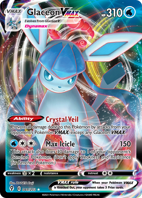 Glaceon VMAX 41/203 - Evolving Skies Holofoil