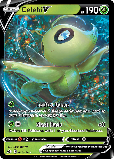 Celebi V 7/198 - Chilling Reign Holofoil