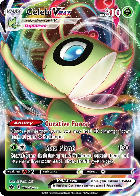 Celebi VMAX 8/198 - Chilling Reign Holofoil