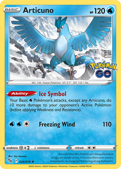 Articuno 24/78 - Pokmon GO Reverse Holofoil