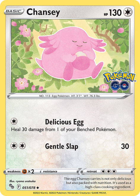 Chansey 51/78 - Pokmon GO Reverse Holofoil