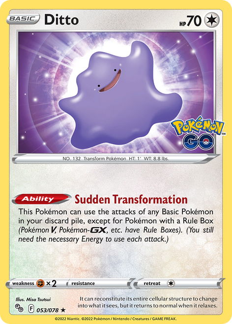 Ditto 53/78 - Pokemon GO Holofoil