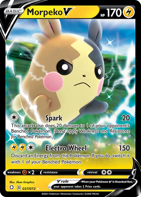 Morpeko V 37/72 - Shining Fates Holofoil