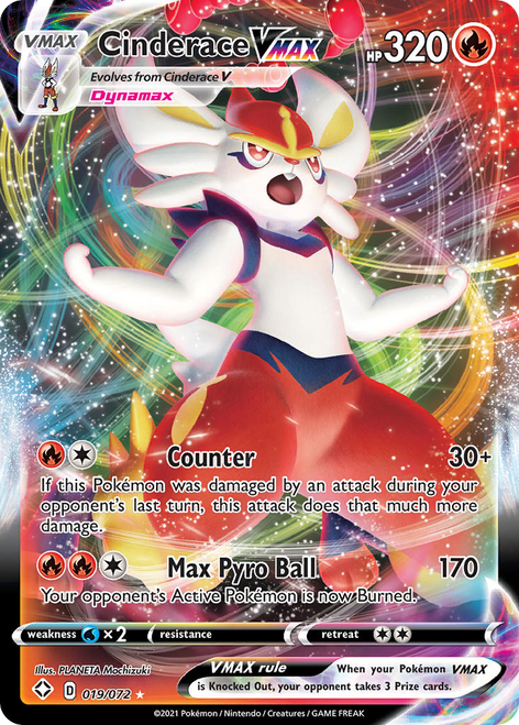 Cinderace VMAX 19/72 - Shining Fates Holofoil