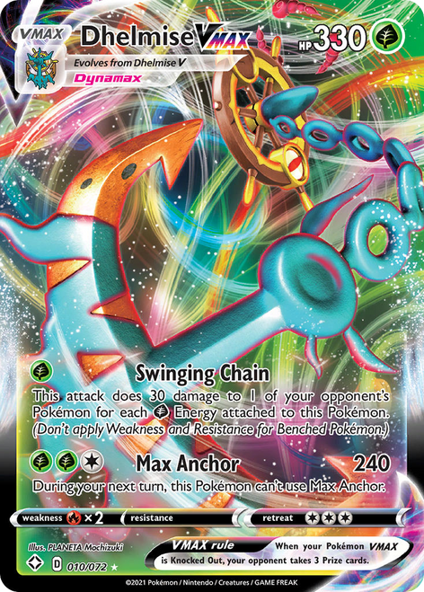 Dhelmise VMAX 10/72 - Shining Fates Holofoil