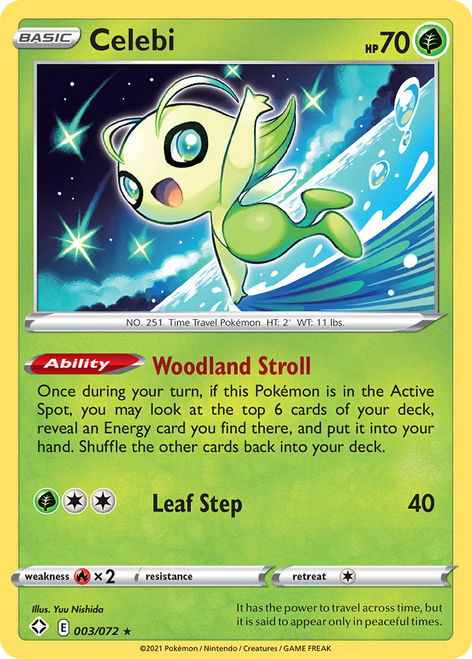 Celebi 3/72 - Shining Fates Reverse Holofoil