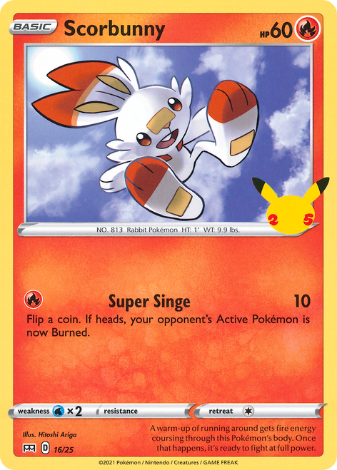 Scorbunny 16/25 - McDonalds Collection 2021 Holofoil