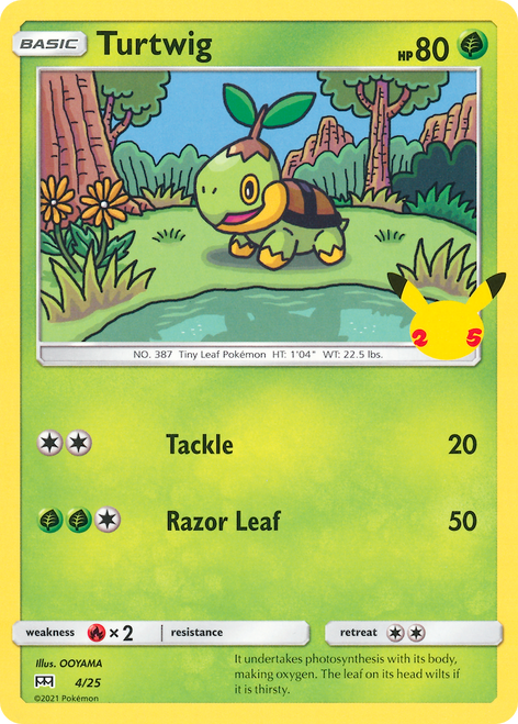 Turtwig 4/25 - McDonalds Collection 2021 Holofoil