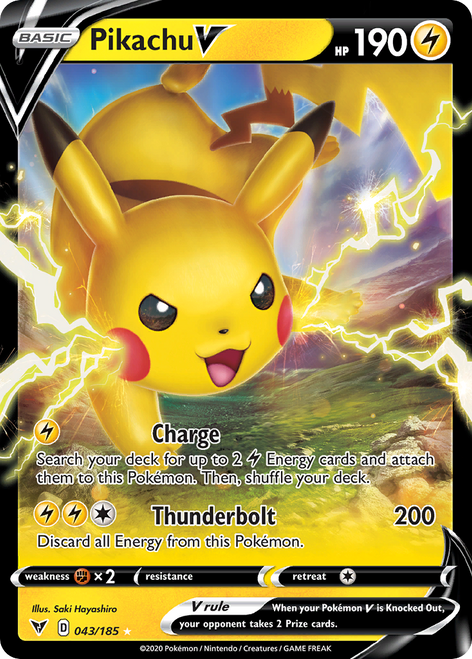 Pikachu V 43/185 - Vivid Voltage Holofoil