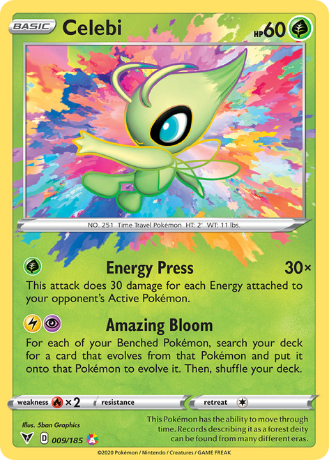 Celebi 9/185 - Vivid Voltage Holofoil