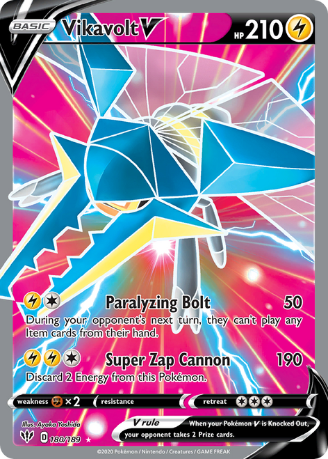 Vikavolt V 180/189 - Darkness Ablaze Holofoil