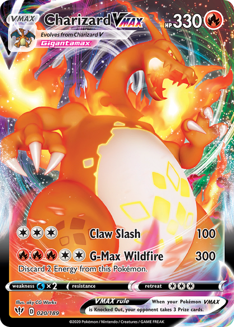 Charizard VMAX 20/189 - Darkness Ablaze Holofoil