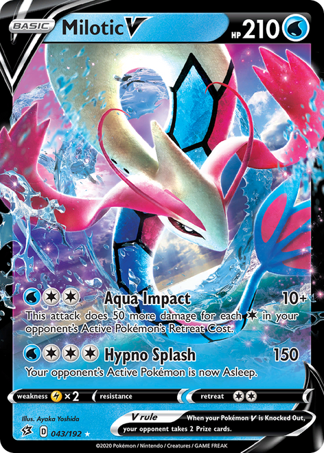 Milotic V 43/192 - Rebel Clash Holofoil