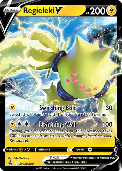 Regieleki V SWSH280/298 - SWSH Black Star Promos Holofoil