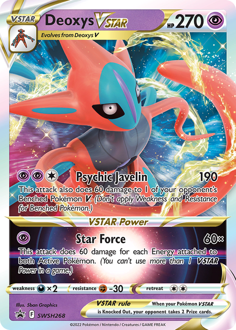 Deoxys VSTAR SWSH268/298 - SWSH Black Star Promos Holofoil
