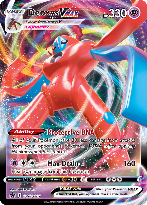 Deoxys VMAX SWSH267/298 - SWSH Black Star Promos Holofoil