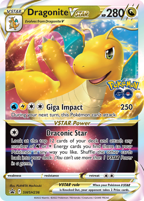 Dragonite VSTAR SWSH236/298 - SWSH Black Star Promos Holofoil