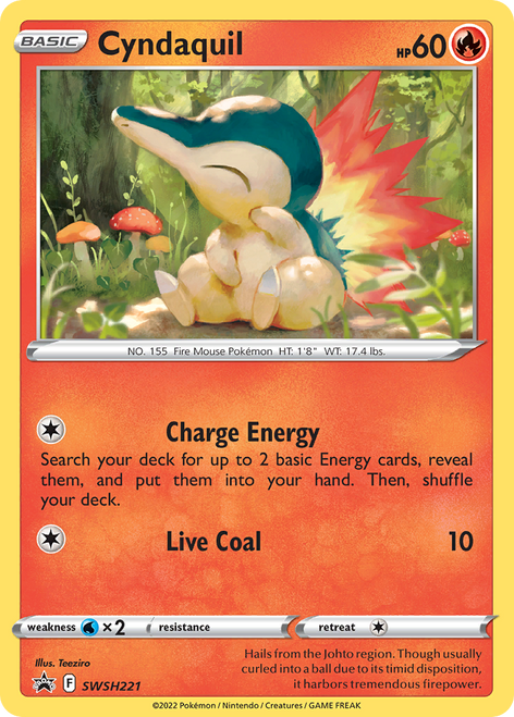 Cyndaquil SWSH221/298 - SWSH Black Star Promos Holofoil