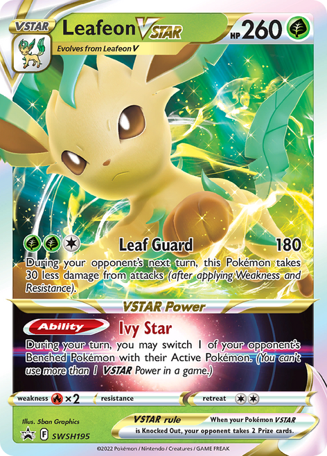Leafeon VSTAR SWSH195/298 - SWSH Black Star Promos Holofoil