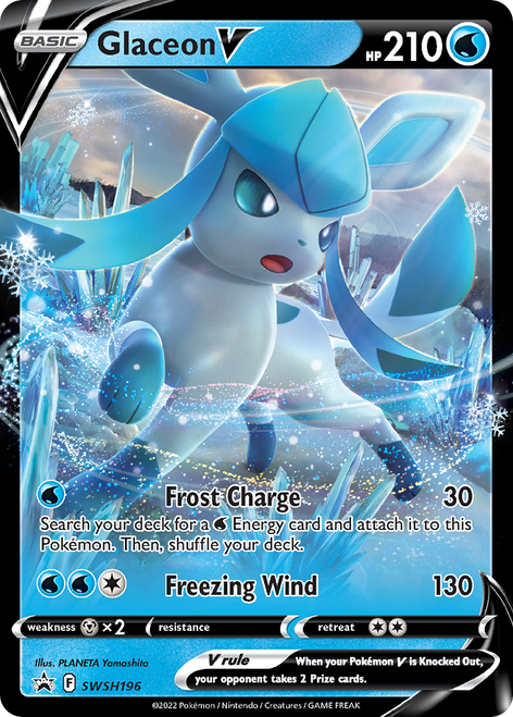Glaceon V SWSH196/298 - SWSH Black Star Promos Holofoil