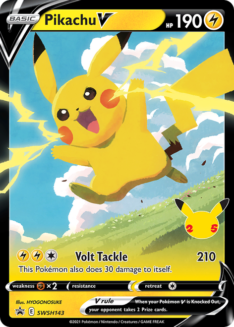 Pikachu V SWSH143/298 - SWSH Black Star Promos Holofoil